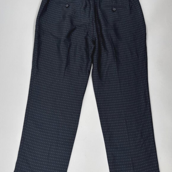 Banana Republic Avery Pants Womens 8P Navy Ankle Cropped Pleated Career NEW - Picture 2 of 10